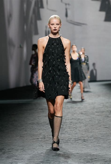 chanel 2014 wool dress|Chanel runway dresses.